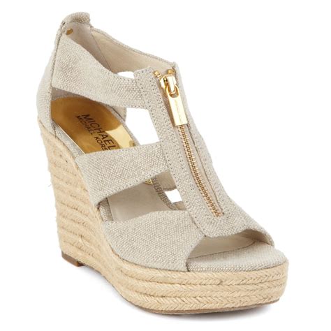 Michael Kors Damita Platform Wedge Sandals .